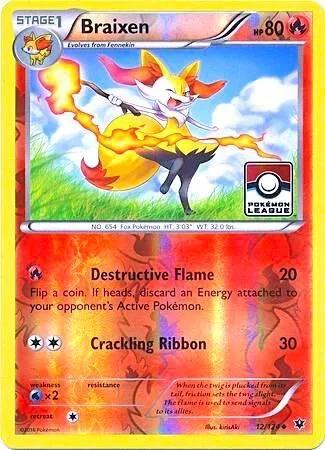 Braixen (Pokemon League) #12 – XY Trainer Kit: Sylveon & Noivern