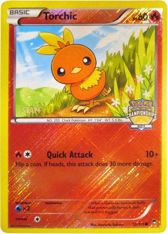 Torchic - 12/111 (City Championships) [Staff] #12 – XY Trainer Kit: Sylveon & Noivern
