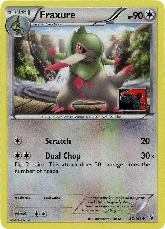 Fraxure (League Promo) #87 – XY Trainer Kit: Sylveon & Noivern