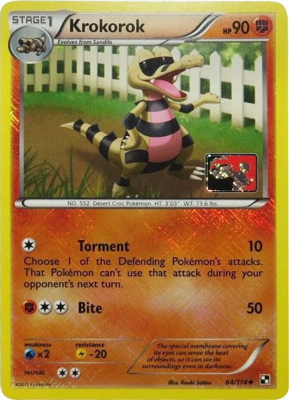 Krokorok (League Promo) #64 – XY Trainer Kit: Sylveon & Noivern