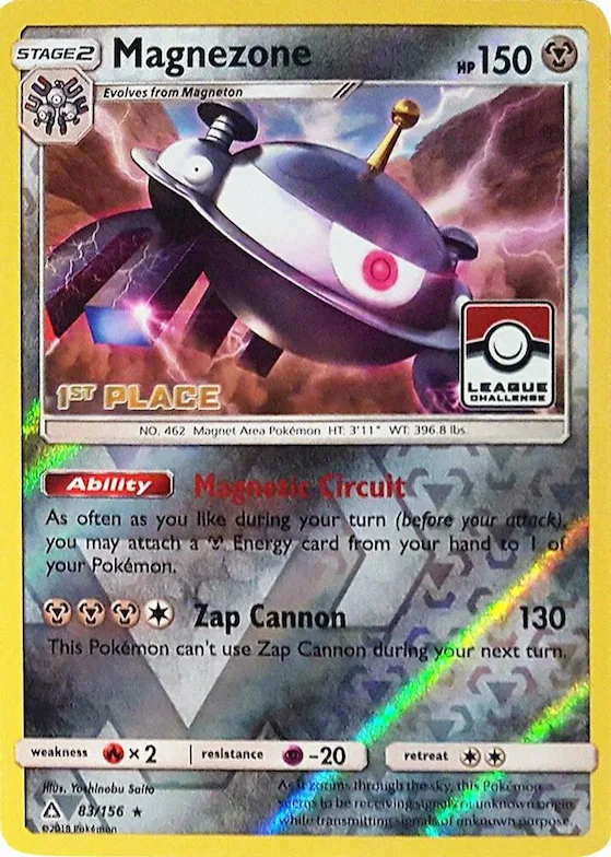 Magnezone - 83/156 (League Challenge) [1st Place] #83 – XY Trainer Kit: Sylveon & Noivern