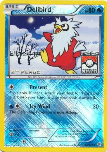 Delibird - 38/149 (Pokemon League) [2nd Place] #38 – XY Trainer Kit: Sylveon & Noivern