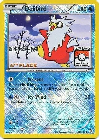 Delibird - 38/149 (Pokemon League) [4th Place] #38 – XY Trainer Kit: Sylveon & Noivern