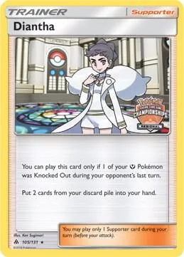 Diantha (Regional Championships) #105 – XY Trainer Kit: Sylveon & Noivern