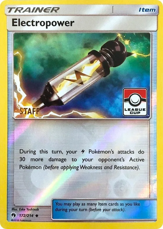 Electropower - 172/214 (League Cup) [Staff] #172 – XY Trainer Kit: Sylveon & Noivern