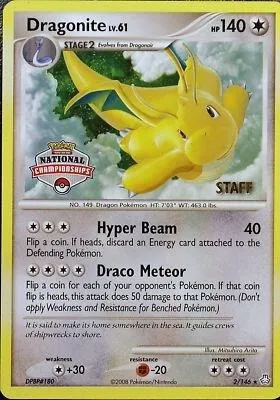 Dragonite - 2/146 (National Championships) [Staff] #2 – XY Trainer Kit: Sylveon & Noivern