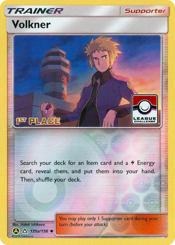 Volkner - 135a/156 (League Challenge) [4th Place] #135a – XY Trainer Kit: Sylveon & Noivern