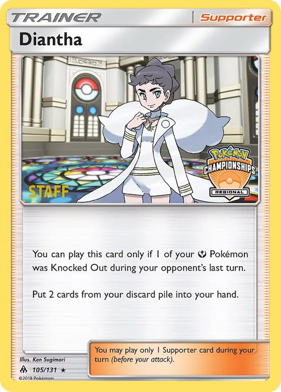 Diantha - 105/131 (Regional Championships) [Staff] #105 – XY Trainer Kit: Sylveon & Noivern