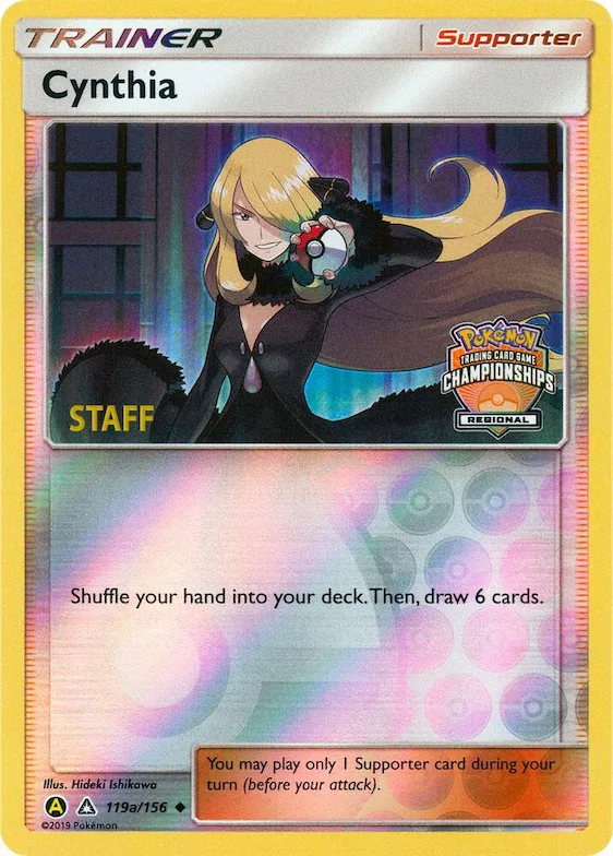 Cynthia - 119a/156 (Regional Championships) [Staff] #119a – XY Trainer Kit: Sylveon & Noivern