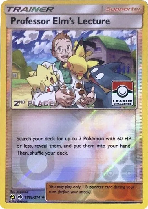 Professor Elm's Lecture - 188a/214 (League Challenge) [2nd Place] #188a – XY Trainer Kit: Sylveon & Noivern