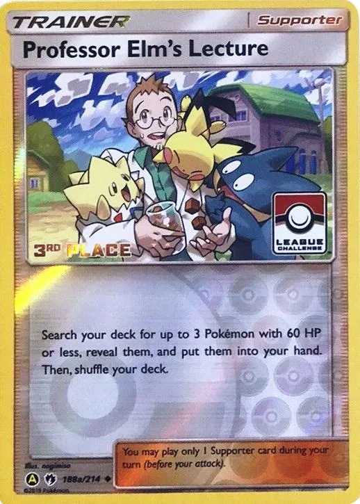 Professor Elm's Lecture - 188a/214 (League Challenge) [3rd Place] #188a – XY Trainer Kit: Sylveon & Noivern