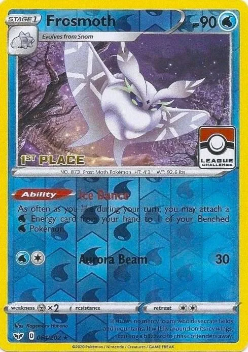 Frosmoth - 064/202 (League Challenge) [1st Place] #64 – XY Trainer Kit: Sylveon & Noivern
