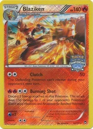 Blaziken (National Championships) #14 – XY Trainer Kit: Sylveon & Noivern