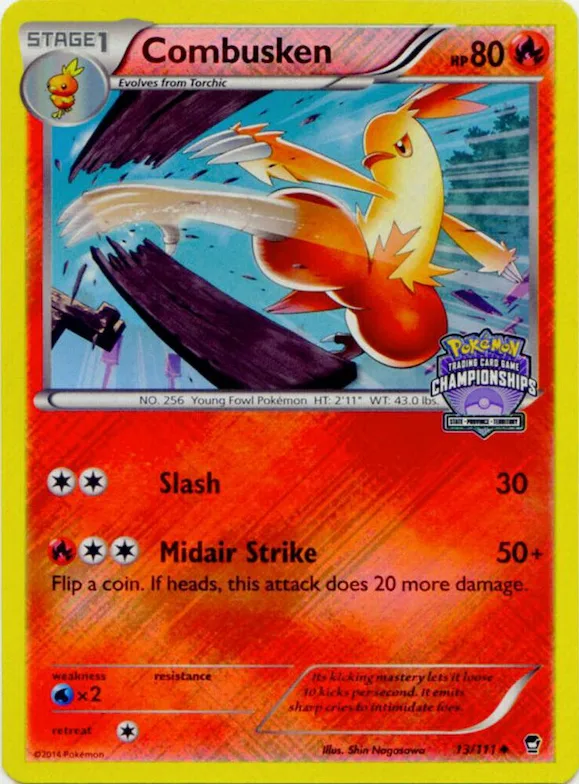 Combusken (State Championships) #13 – XY Trainer Kit: Sylveon & Noivern