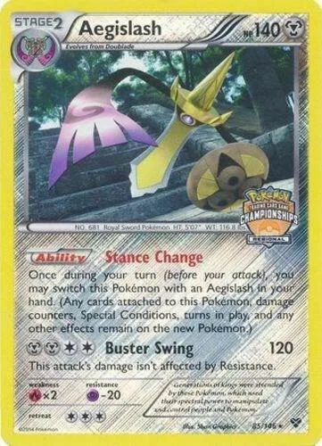 Aegislash (Regional Championships) #85 – XY Trainer Kit: Sylveon & Noivern