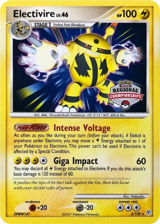 Electivire (Regional Championships) #3 – XY Trainer Kit: Sylveon & Noivern