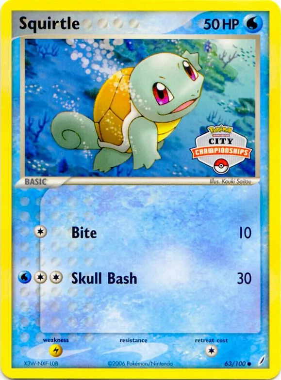 Squirtle (City Championships) #63 – XY Trainer Kit: Sylveon & Noivern