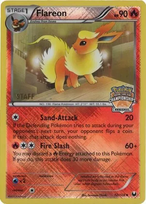 Flareon - 12/108 (Regional Championships) [Staff] #12 – XY Trainer Kit: Sylveon & Noivern