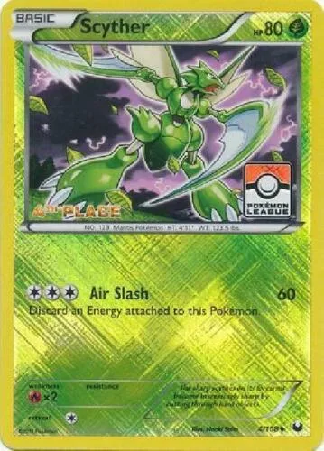 Scyther - 4/108 (Pokemon League) [4th Place] #4 – XY Trainer Kit: Sylveon & Noivern
