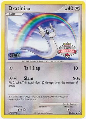 Dratini - 91/146 (City Championships) [Staff] #91 – XY Trainer Kit: Sylveon & Noivern