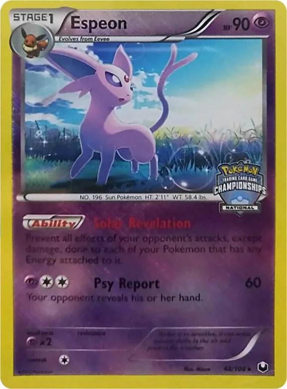 Espeon (National Championships) #48 – XY Trainer Kit: Sylveon & Noivern