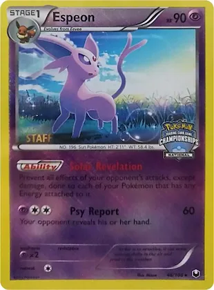 Espeon - 48/108 (National Championships) [Staff] #48 – XY Trainer Kit: Sylveon & Noivern