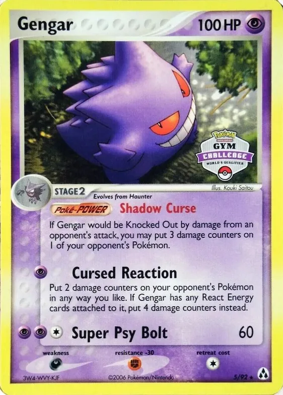 Gengar (Gym Challenge) #5 – XY Trainer Kit: Sylveon & Noivern