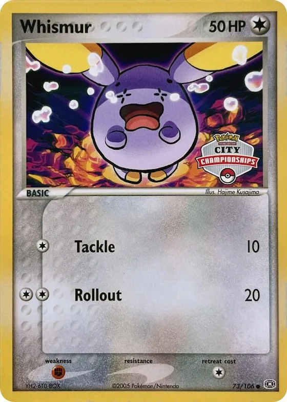 Whismur (City Championships) #73 – XY Trainer Kit: Sylveon & Noivern