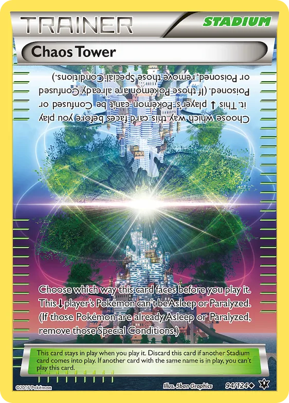 Chaos Tower - 92/124 (National Championship Promo) [Staff] #94 – XY Trainer Kit: Sylveon & Noivern