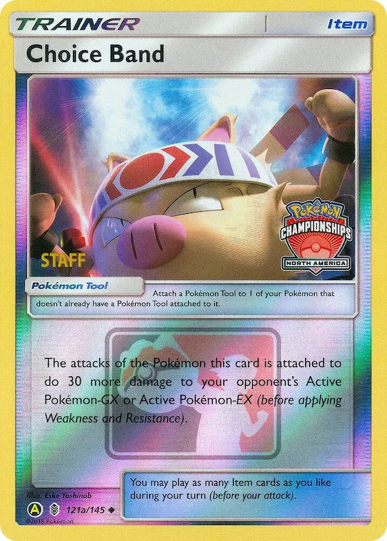 Choice Band - 121a/145 (North America Championships) [Staff] #121a – XY Trainer Kit: Sylveon & Noivern