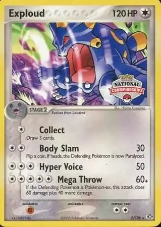 Exploud (National Championships) #3 – XY Trainer Kit: Sylveon & Noivern