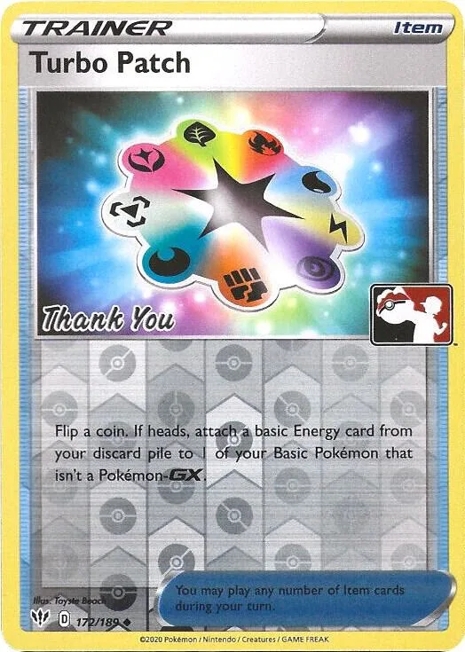 Turbo Patch - 172/189 (Pokemon League) [Thank You] #172 – XY Trainer Kit: Sylveon & Noivern