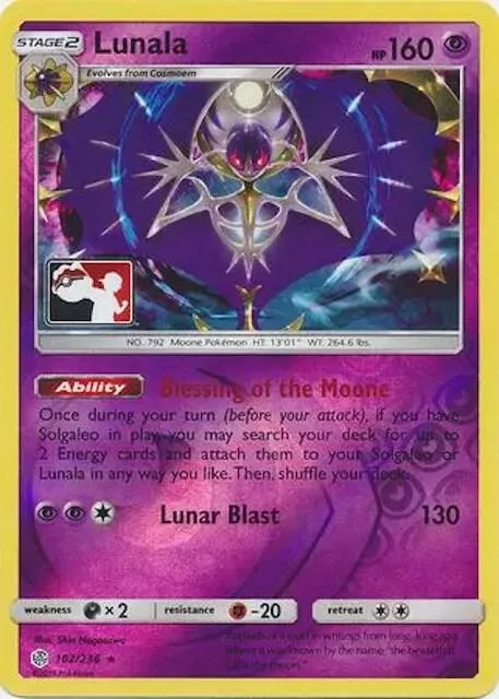 Lunala #102 – XY Trainer Kit: Sylveon & Noivern