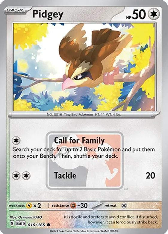 Pidgey (League Promo) #16 – XY Trainer Kit: Sylveon & Noivern
