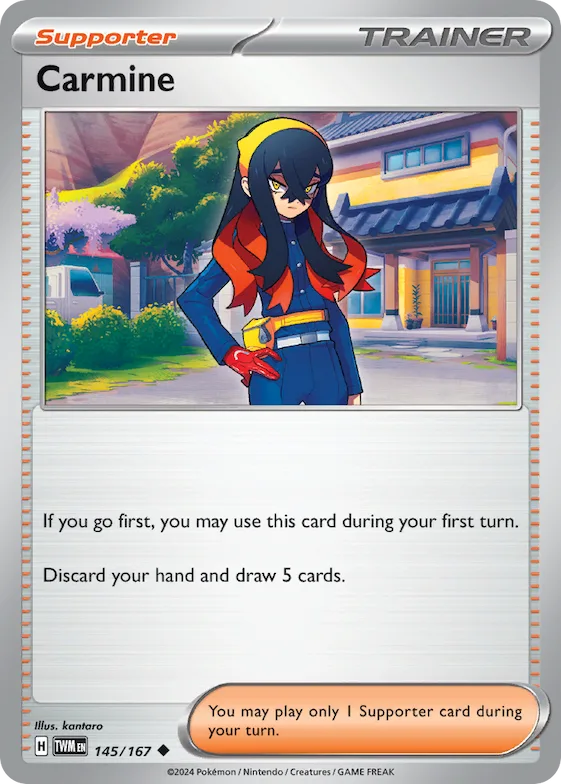Carmine (Regional Stamp Promo) #145 – XY Trainer Kit: Sylveon & Noivern