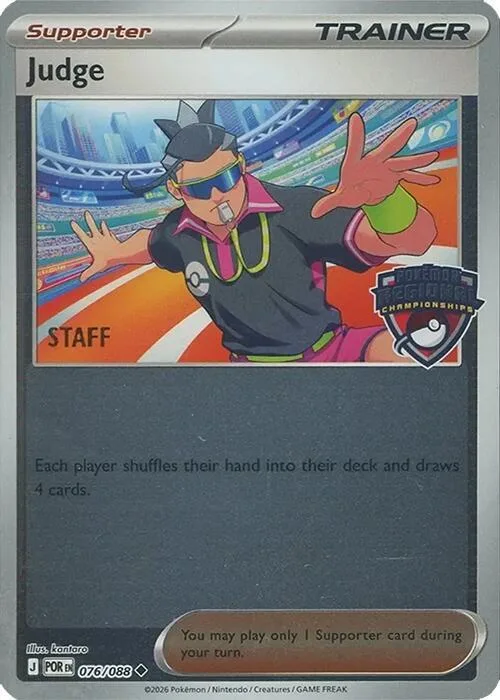 Judge - 076/088 (Regional Championships) [Staff] #76 – XY Trainer Kit: Sylveon & Noivern