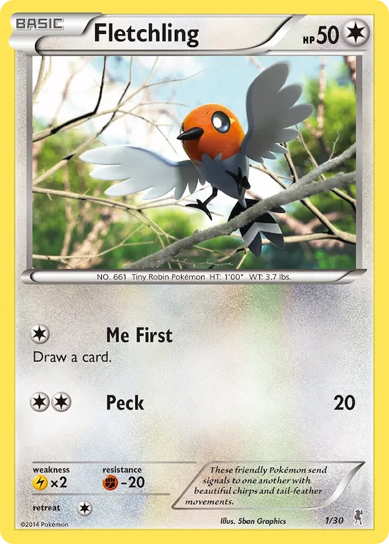 Fletchling #1 – XY Trainer Kit: Sylveon & Noivern