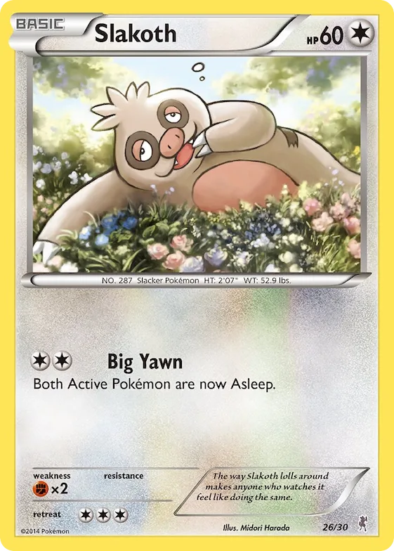 Slakoth (#26) #26 – XY Trainer Kit: Sylveon & Noivern