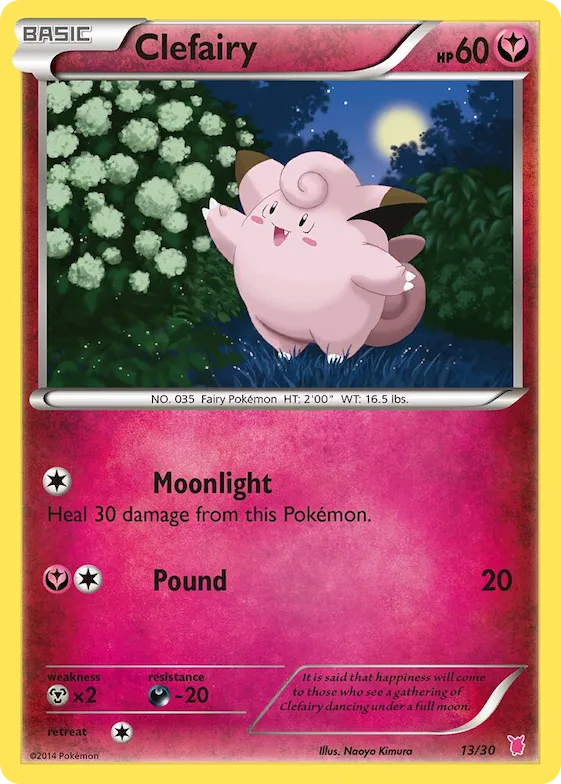Clefairy (#13) #13 – XY Trainer Kit: Sylveon & Noivern