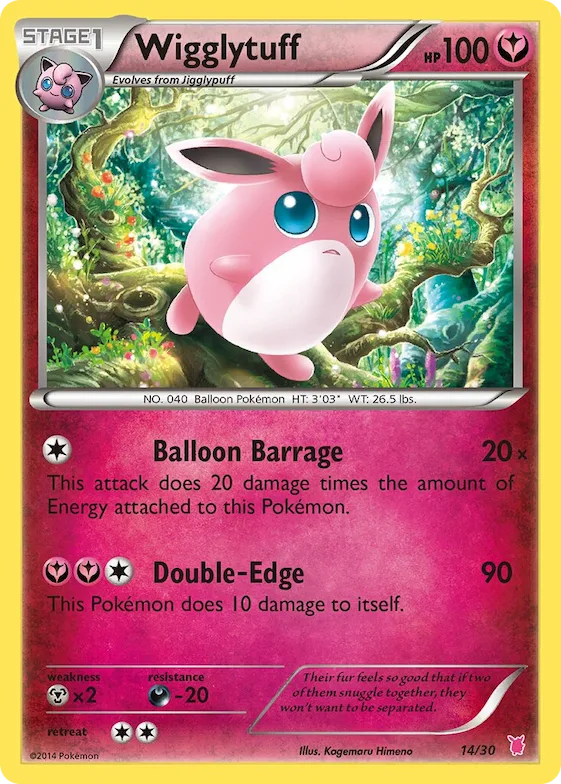 Wigglytuff (#14 Non-Holo) #14 – XY Trainer Kit: Sylveon & Noivern