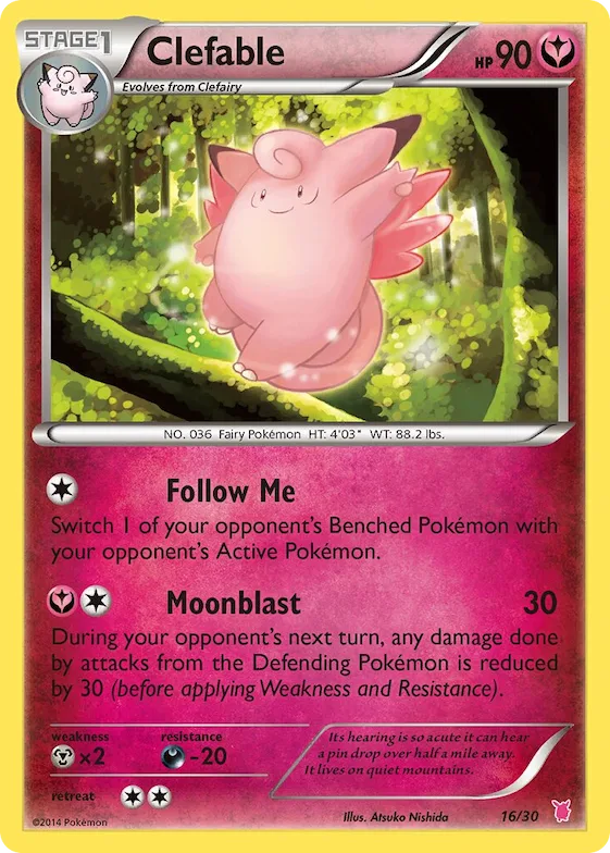 Clefable (#16) #16 – XY Trainer Kit: Sylveon & Noivern
