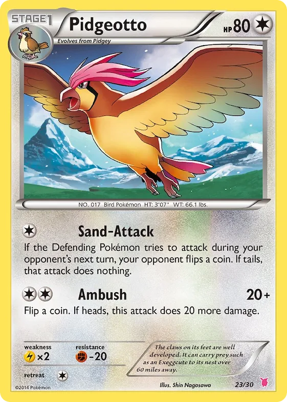 Pidgeotto (#23) #23 – XY Trainer Kit: Sylveon & Noivern