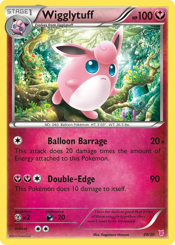 Wigglytuff (#30 Holo) #30 – XY Trainer Kit: Sylveon & Noivern