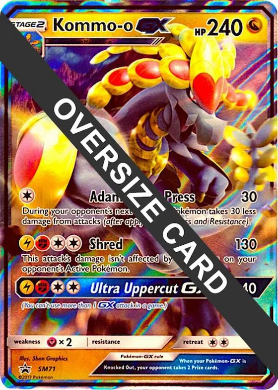 Kommo-o GX - SM71 (SM Black Star Promo) #sm71 – XY Trainer Kit: Sylveon & Noivern