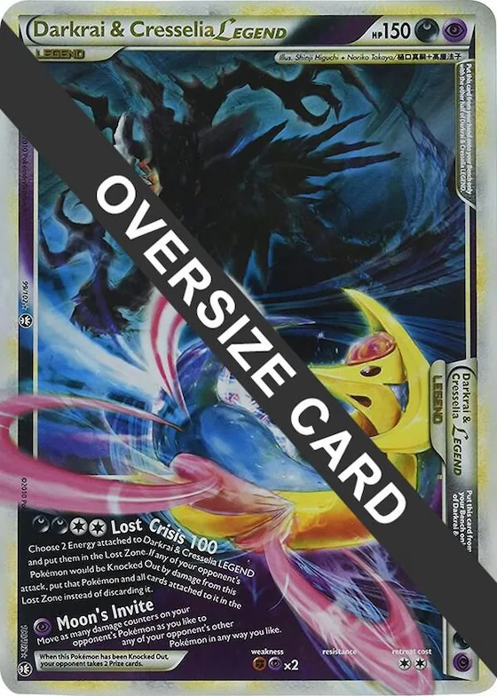 Darkrai & Cresselia Legend - 99/102 & 100/102 (Single Oversized Promo) #99 – XY Trainer Kit: Sylveon & Noivern