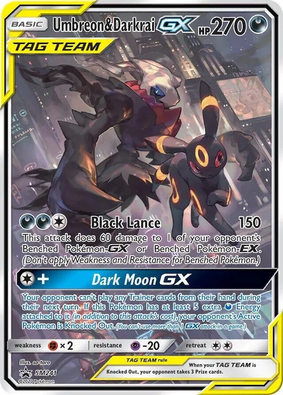 Umbreon & Darkrai GX - SM241 #sm241 – XY Trainer Kit: Sylveon & Noivern
