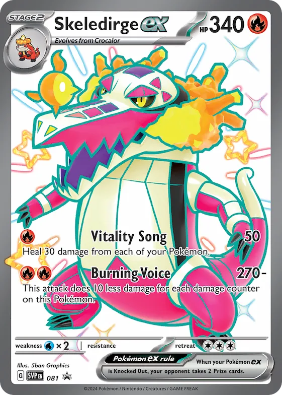 Skeledirge ex - 081 #81 – XY Trainer Kit: Sylveon & Noivern
