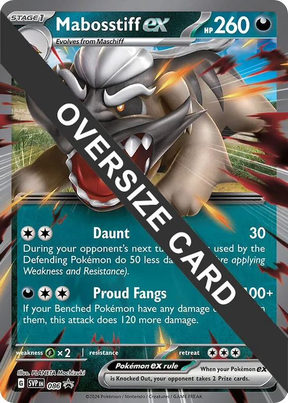 Mabosstiff ex - Jumbo Card #86 – XY Trainer Kit: Sylveon & Noivern