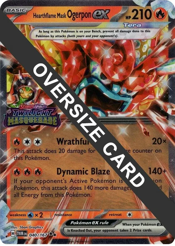 Hearthflame Mask Ogerpon ex (Twilight Masquerade Stamp) #40 – XY Trainer Kit: Sylveon & Noivern