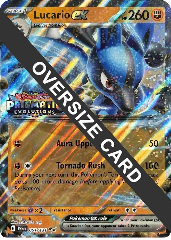 Lucario ex (Prismatic Evolutions Stamp) #51 – XY Trainer Kit: Sylveon & Noivern